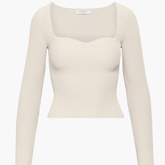 Babaton SCULPT KNIT SWEETHEART LONGSLEEVE - Picture 2 of 6